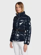 Kurtki damskie - EA7 Emporio Armani Kurtka zimowa 6LTB12 TNAUZ 1554 Granatowy Regular Fit - miniaturka - grafika 1