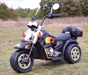 PIERWSZY MOTOR CHOPPER NA AKUMULATOR Z KUFERKIEM/LL777-1 - Pojazdy elektryczne dla dzieci - miniaturka - grafika 7