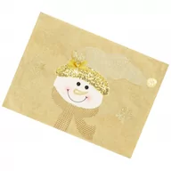 Ozdoby bożonarodzeniowe - Podkładka na stół 48x38cm świąteczna mata bałwanek CA0707 - miniaturka - grafika 1