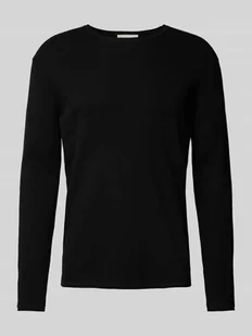 Sweter o kroju regular fit z fakturowanym wzorem - Swetry męskie - miniaturka - grafika 1