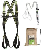 Akcesoria BHP - Zestaw Kratos FA8000500 - szelki + podwójny amortyzator z hakami + torba - miniaturka - grafika 1