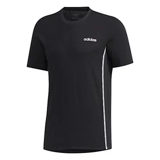 Koszulki sportowe męskie - adidas Męski tank top z 3 paskami czarny czarny S - grafika 1