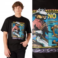 Koszulki męskie - Wrangler GRAPHIC TEE Black CZARNA BAWEŁNIANA KOSZULKA T-SHIRT KOMIKS M - miniaturka - grafika 1
