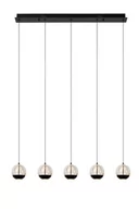 Lampy sufitowe - Sentubal lampa wisząca 5xLED/5,3W czarna 13498/25/30 - miniaturka - grafika 1