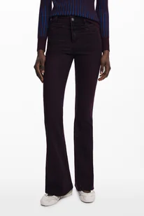 Dżinsy damskie Desigual w kolorze fioletowym - Spodnie damskie - miniaturka - grafika 1