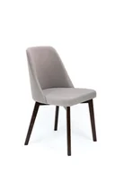 Krzesła - Flavio 1 krzesło tapicerowane szare nogi orzech - miniaturka - grafika 1