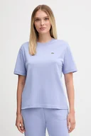 Koszulki i topy damskie - Lacoste t-shirt bawełniany damski kolor niebieski TF7215 - miniaturka - grafika 1