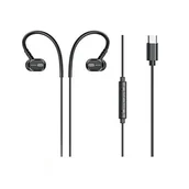 Słuchawki - AWEI TC-6 USB-C czarny/black - miniaturka - grafika 1