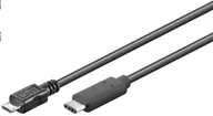 Kable USB - Kabel USB PremiumCord USB-C - microUSB 0.6 m Czarny (ku31cb06bk) - miniaturka - grafika 1