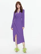 Sukienki - Silvian Heach Sukienka koktajlowa GPP23452VE Fioletowy Regular Fit - miniaturka - grafika 1