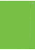 Artykuły biurowe - INTERDRUK  Teczka z gumką A4+ Fluo zielona (10szt) - miniaturka - grafika 1