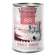 Mokra karma dla psów - Wolf of Wilderness "Red Meat", 6 x 400 g - Scarlet Sunrise: Wieprzowina z łososiem i tuńczykiem - miniaturka - grafika 1