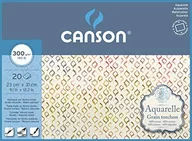 Podobrazia, bloki, papiery - Blok Do Akwareli 23X31 300G 20K Canson Rough Grain Aquarelle - miniaturka - grafika 1