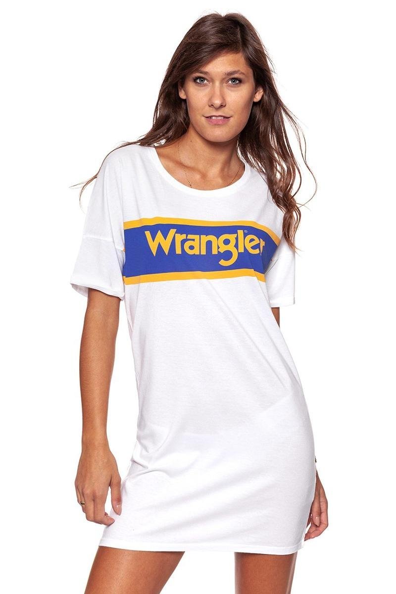 Wrangler, Sukienka damska, B&Y Tee Dress White W902Lf612, rozmiar M