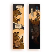 Zakładki do książek - Molom Zakładka kartonowa - Książka oświeca - gadżet - miniaturka - grafika 1