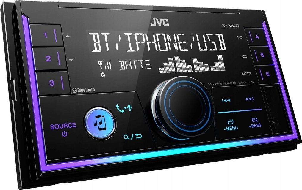 JVC, KW-X850BT 2-DIN USB MP3