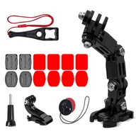 Akcesoria do kamer sportowych - Zestaw akcesoriów montażowych na kask do kamery sportowej GoPro DJI Insta360 SJCam Eken HURTEL - miniaturka - grafika 1