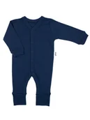 Pajacyki dla niemowląt - Niemowlęcy pajacyk bawełniany granatowy Nicol r.68 - miniaturka - grafika 1