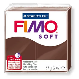 Fimo Soft, masa termoutwardzalna, modelina, czekoladowa - Akcesoria rzeźbiarskie - miniaturka - grafika 1