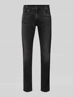 Spodnie męskie - Jeansy o kroju tapered fit z mieszanki bawełny model ‘SPIKE’ - miniaturka - grafika 1