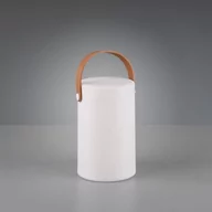 Lampy ogrodowe - Trio Leuchten Designerska lampa stołowa zewnętrzna  biała  ładowalna z RGB IP44 - Stephan - miniaturka - grafika 1