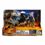 Figurki dla dzieci - Jurassic World Dominion Owen I Velociraptor Gwm26 - miniaturka - grafika 1