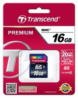 Karty pamięci - Karta pamięci TRANSCEND SDHC Class 10 16GB (Premium)-TS16GSDHC10 - miniaturka - grafika 1