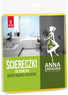 Stella pack Anna Zaradna Ściereczki jak bawełna 5 szt. - Ściereczki, gąbki, czyściki - miniaturka - grafika 1