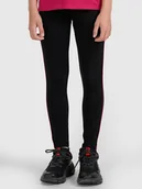 Legginsy - 4F Legginsy w kolorze czarno-różowym - miniaturka - grafika 1