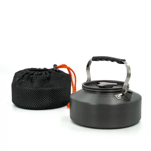 Camping Kettle Outdoorowy czajnik z aluminium w Czarny o pojemności 1.1 L - Zasobniki i wymienniki - miniaturka - grafika 1