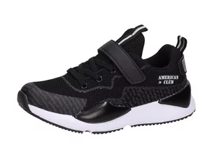 American Club Sportowe buty dziecięce AMERICAN WT44/21 BK - - Buty sportowe męskie - miniaturka - grafika 1