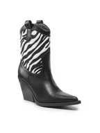 Botki damskie - Jenny Fairy Botki LS5841-05 Czarny - miniaturka - grafika 1