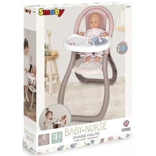 Smoby Baby Nurse Krzesełko do karmienia 220370 - Akcesoria dla lalek - miniaturka - grafika 1