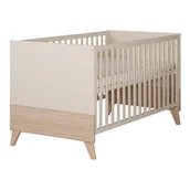 Łóżeczka i kojce - Beżowe łóżeczko z regulowaną wysokością 70x140 cm Sidney – Roba - miniaturka - grafika 1