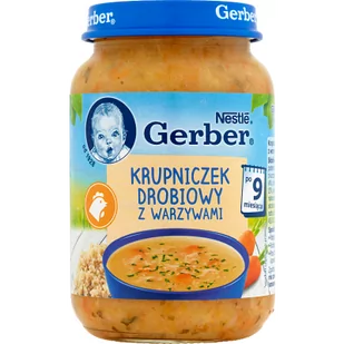 Gerber Tradycyjny krupniczek drobiowy po 9 miesiącu 190 g - Dania dla dzieci - miniaturka - grafika 2