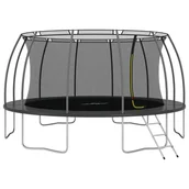Trampoliny - vidaXL, Trampolina z siatką wewnętrzną i akcesoriami, 16 FT/488 cm - miniaturka - grafika 1