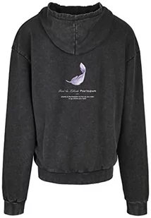 Mister Tee Męska bluza z kapturem Vive La Liberte Oversize, Kwas czarny, L - Bluzy męskie - miniaturka - grafika 1