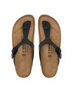 Klapki i japonki damskie - Birkenstock Japonki Gizeh 1029613 Czarny - miniaturka - grafika 1