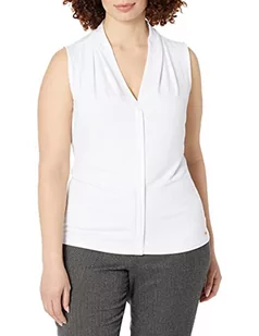 Calvin Klein Damska koszula z jednolitym dekoltem w serek - Koszule damskie - miniaturka - grafika 1