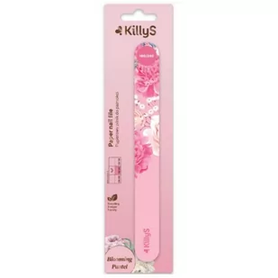 Killys Blooming Pastel Paper Nail File papierowy pilnik do paznokci prosty 180/240 Różowy - Akcesoria do paznokci - miniaturka - grafika 1
