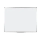 Długopisy - BoardsPlus Magnetyczna tablica suchościeralna, 90 x 60 cm, z aluminiową ramą i półką na długopisy, zmywalna i wielokrotnego zapisywania - miniaturka - grafika 1