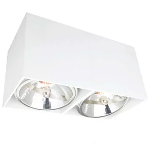Light Prestige Downlight LAMPA sufitowa ALIANO 2 LP-9S21/2 SM WH metalowa OPRAWA natynkowa SPOT prostokątny biały - Oprawy, klosze i abażury - miniaturka - grafika 1
