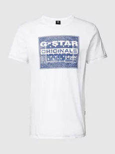 T-shirt z bawełny z detalem z logo model ‘Bandana’ - Koszulki męskie - miniaturka - grafika 1