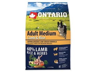 ONTARIO dog  ADULT MEDIUM lamb - Sucha karma dla psów ONTARIO dog  ADULT MEDIUM lamb - Sucha karma dla psów - miniaturka - grafika 1