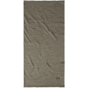 Chusta wielofunkcyjna z wełny merynosów Buff Merino Lightweight Solid Taupe Grey - Czapki i chusty sportowe damskie - miniaturka - grafika 1