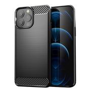 Etui i futerały do telefonów - Nillkin etui Synthetic Fiber Carbon iPhone 13 Pro Max czarny - miniaturka - grafika 1