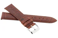 Akcesoria do zegarków - Skórzany pasek do zegarka 18 mm JVD R41703-18 brązowy - miniaturka - grafika 1