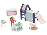 Akcesoria dla lalek - Lupilu Zestaw drewnianych mebli / lalek do domku dla lalek Pokój dziecięcy - miniaturka - grafika 1