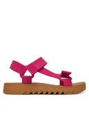 Sandały damskie - Melissa Sandały Flowing Papete Ad 33908 Różowy - miniaturka - grafika 1