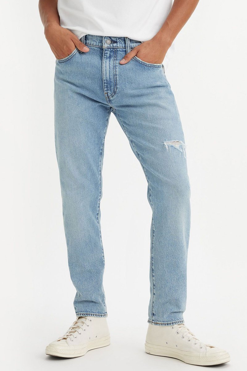 LEVI'S JEANSY PROSTE NIEBIESKIE Z PRZETARCIEM MĘSKIE 32/34 17BA
